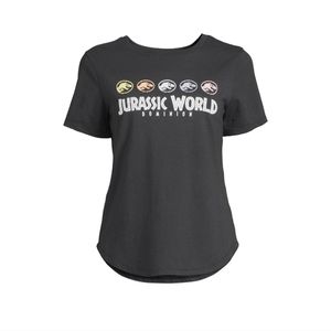 Women's Jurassic World Graphic T-Shirt with Short Sleeves Medium